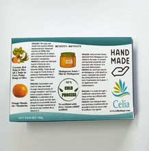 Load image into Gallery viewer, Celia Handmade Natural Soap - Gentle, Mild, Moisturising - Mandarine Juice with Madagascar Honey