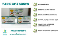 Load image into Gallery viewer, Celia Natural Soap - Gentle, Mild, Moisturising - Mandarine Juice with Madagascar Honey