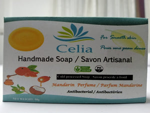 Celia Natural Soap - Gentle, Mild, Moisturising - Mandarine Juice with Madagascar Honey